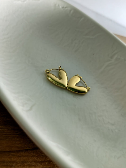 Heart Shape | Hoops Earrings | Waterproof