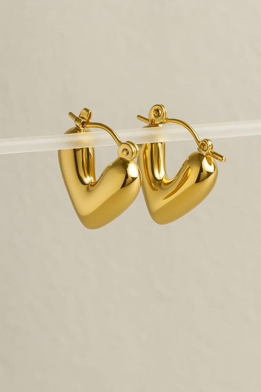 Heart Shape | Hoops Earrings | Waterproof