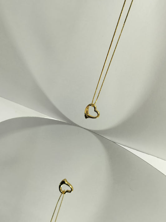 Heart Pendant Chain Necklace – Adjustable Everyday Jewelry