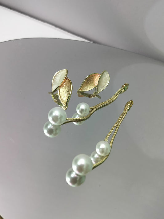 K-Pop Convertible Earrings – 2-in-1 Dual Style Jewelry