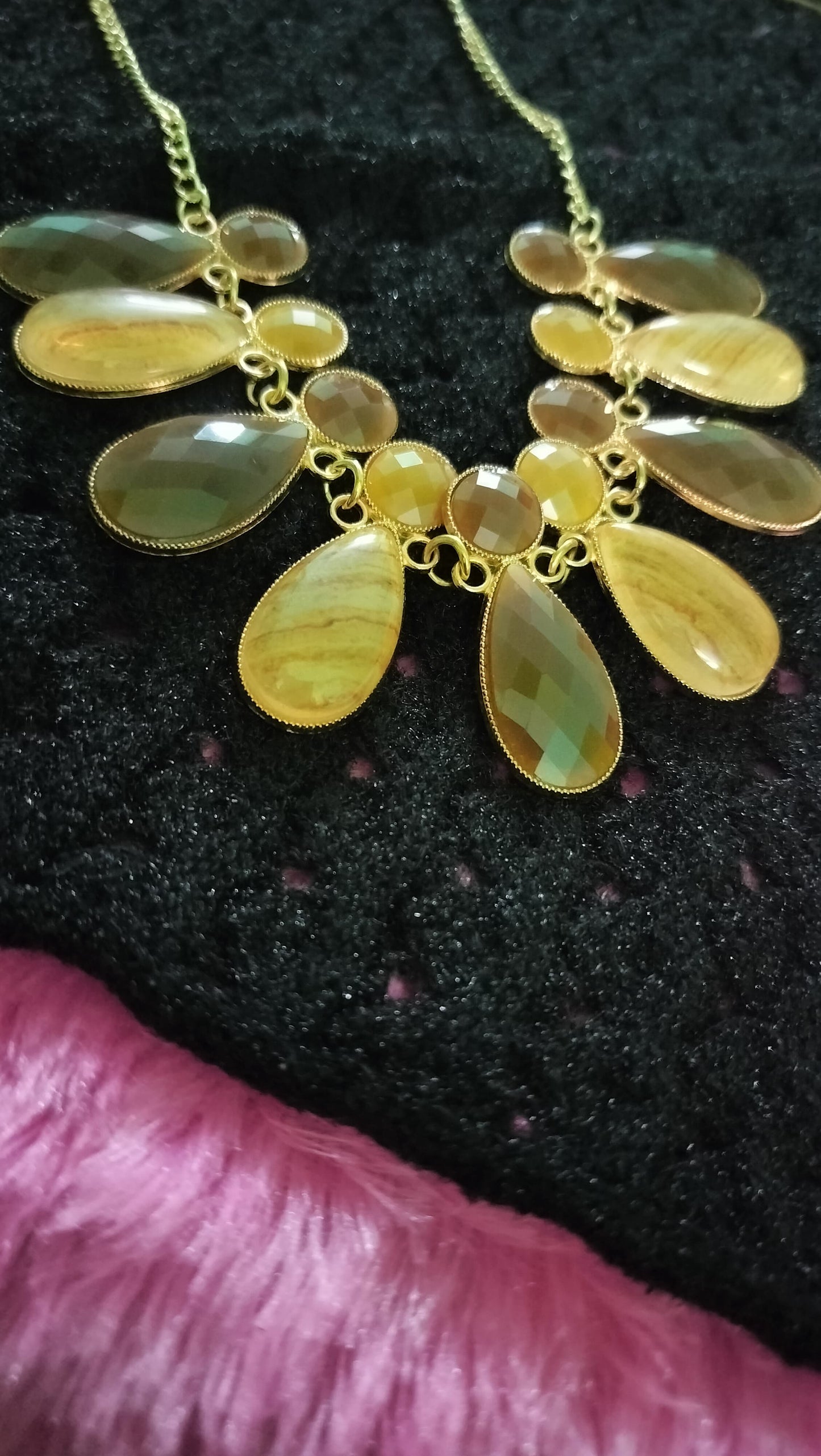 Korean Teardrop Statement Necklace